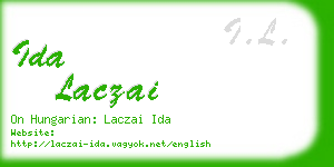 ida laczai business card